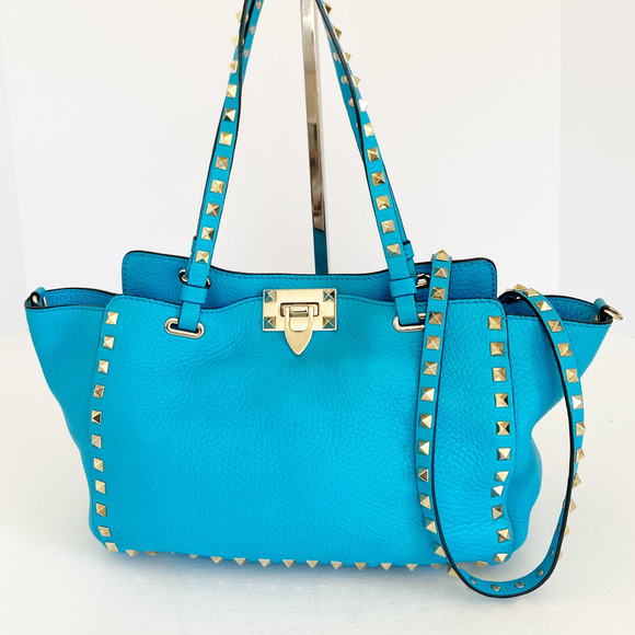 Valentino Garavani Handbags - VALENTINO Garavani Vitello Calfskin Rockstud Bag Small